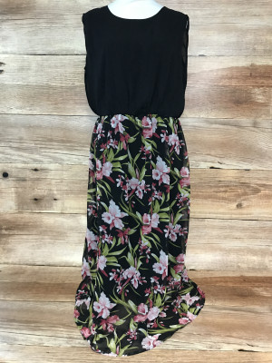 BodyFlirt Dress With Floral Pattern Skirt