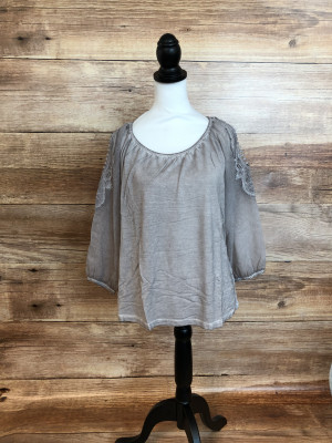 Taupe top