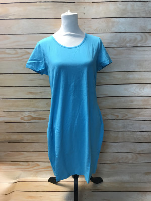 Turquoise T-Shirt Dress