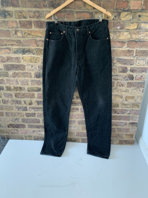 Vintage Levis High Waisted Washed Dark Black Jeans