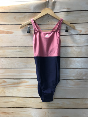Pink and navy adidas swimsuit