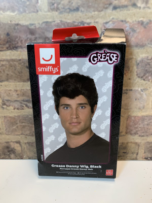 Grease Danny Wig in Black For Adults Mens