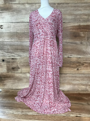 Quiz Pink and White Maxi Dress