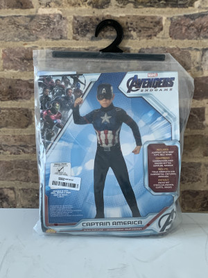 Kids Marvel Avengers Captain America Hero Costume