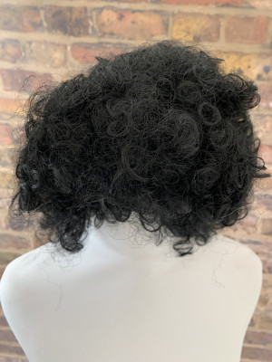 Fancy Afro Wig in Black For Adults