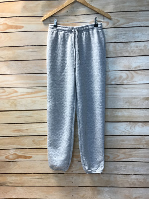 Quilted Grey Joggers