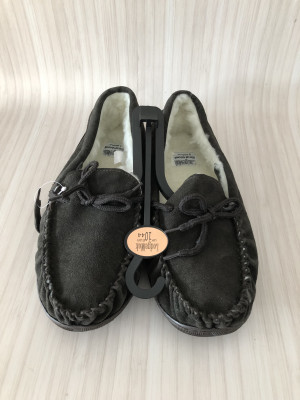 LodgeMok Brown moccasin slippers
