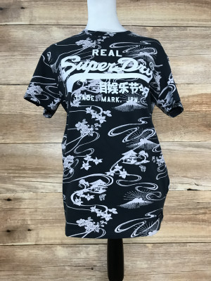 Superdry Moon Mountain Navy Short Sleeve T-Shirt