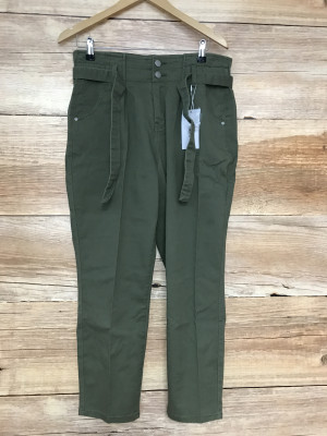 Linea Tesini Khaki Green Cargo Trousers