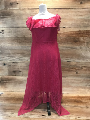 Pink Laced Maxi Dress