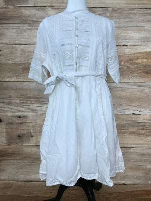 Superdry White Button Up Summer Dress