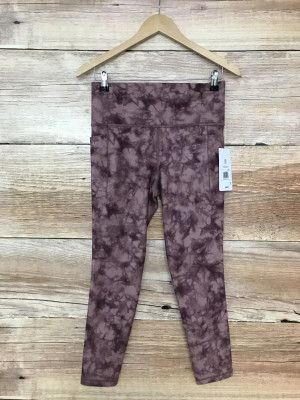 Athleta Patterned Cropped Exercise Leggings with Pockets