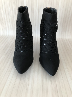 Kaleidoscope Black Cut Out Shoe Boots