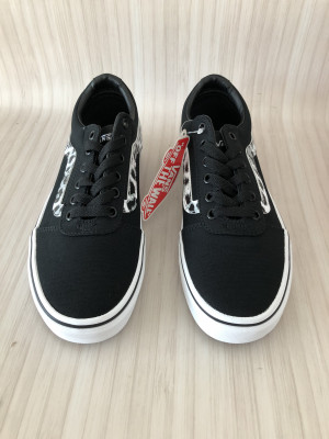 Vans Black/Zebra Canvas Sneaker